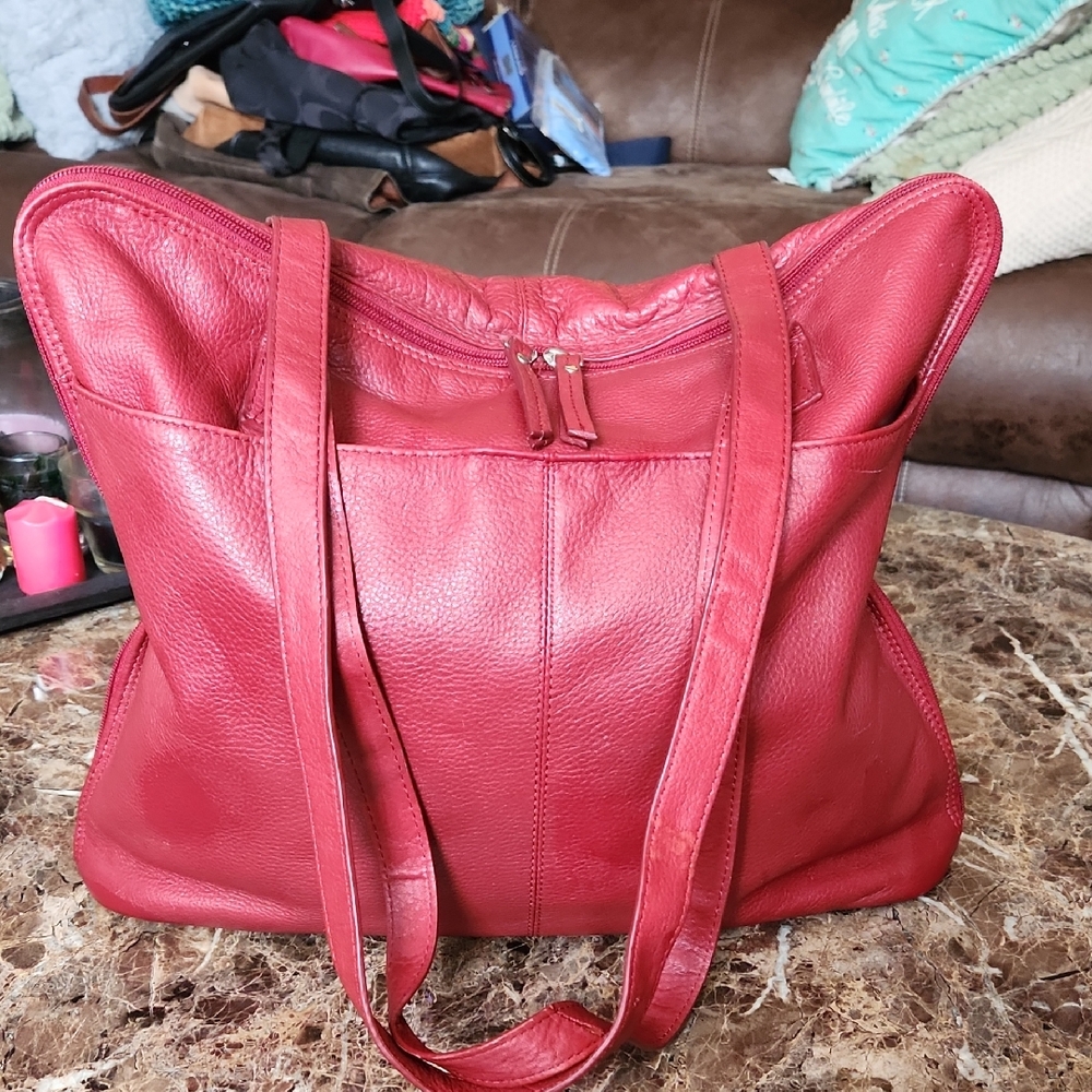 Latico Crimson Leather Tote